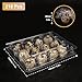 210 Pack Quail Egg Cartons, Clear Plastic Quail Egg Trays, Holds up to 12 Quail Eggs Securely - Your Ultimate Small Eggs Carton Holders for Bulk Storage and Display by KUKLIPJIM