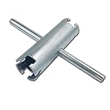 HAUTMEC Basket Strainer Wrench, Double Working End, Universal Sink Basket Strainer Wrench PL0029