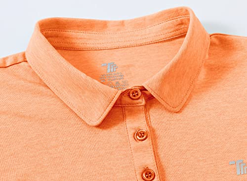 Gopune Women's Dry Fit Golf Polo Shirts 4-Button Golf Polo's In 15 Colors Xs-3Xl Shirt Orange,Xs #TOP4