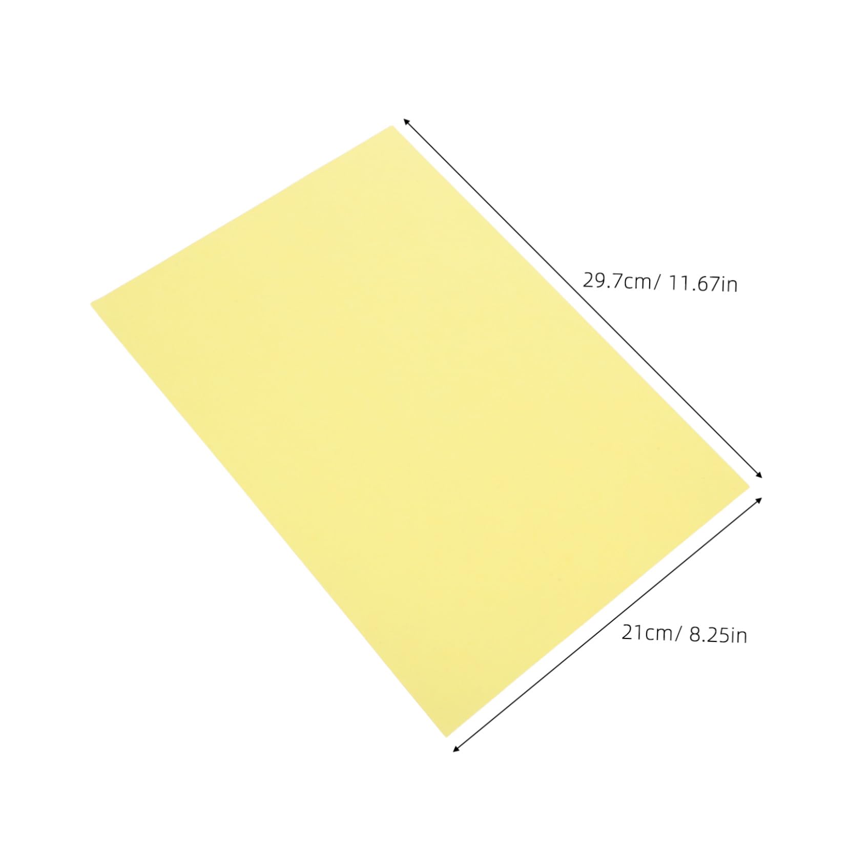 200 Pezzi Carta Copy Carta da Doppia Faccia per Ufficio e Origami Gialla Chiara per Scrittura e Fotocopie