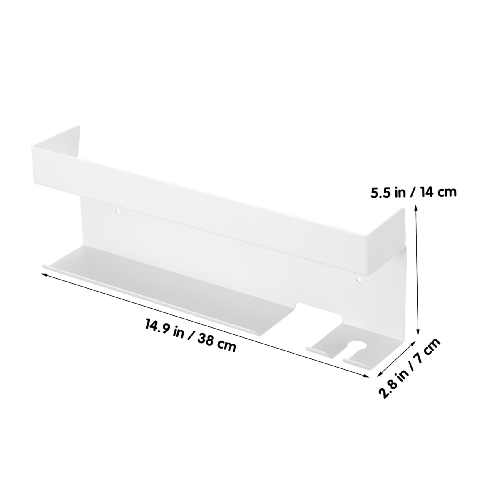Cabilock Aluminium Haartrocknerhalterung Wand ohne Bohren Haartrockner und Lockenstabhalter Badezimmer Organizer Hitzebeständig Platzsparend