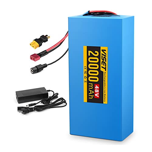 VISET 48V20Ah Ebike Battery 48V/36V/24V 10AH 14AH 20AH 30AH Electric