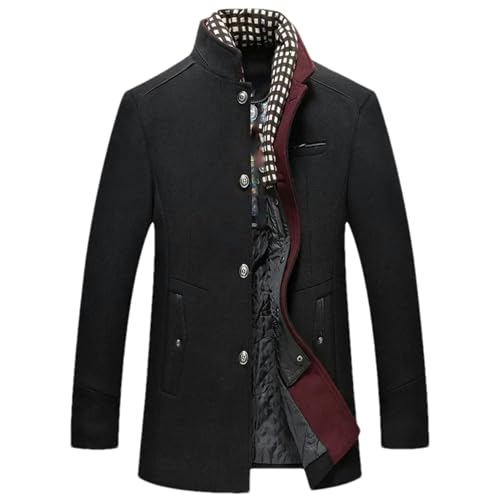 Trench d'hiver en laine mélangée homme BK001 taille M