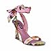 Nine West Women's Kelsie2 Heeled Sandal, Pink Floral 664, 8