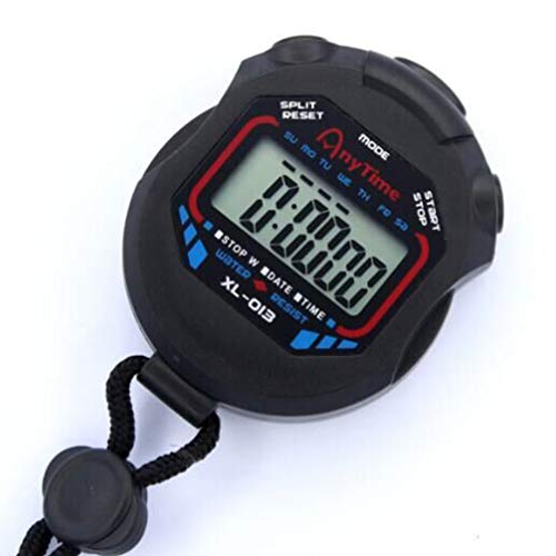 Cronômetro digital Besportble, cronômetro, cronógrafo, cronógrafo, cronógrafo, com pulseira e alarme
