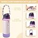 Comprehensive Compatible Owala Accessories Set: Silicone Boot for 24oz & 32oz Bottles, Water Bottle Handle Strap, Bottle Seal Ring, Replacement Stopper, Charms, Compatible Owala FreeSip (Purple, 32oz)