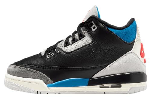 Jordan Kids' Retro Sneaker in Black/Chile Red/Neutral Grey