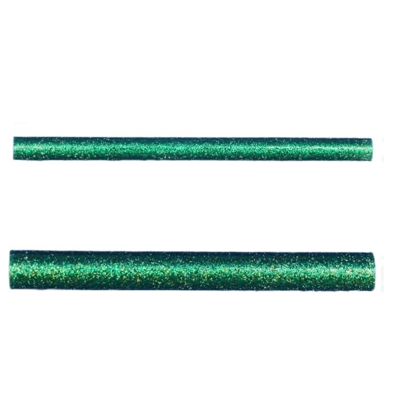 HeißKlebesticks Greller grüner heißer Schmelzkleber haftet 7mm 11mm×100mm EVA Material Bond Metal Wood For Heat Gun HeißKlebepistole Sticks(7mm20packs120pcs)
