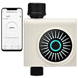 Johgee Bluetooth Water Timer for Garden Hose, Smart Sprinkler Timer, Hose Timer for Outdoor Lawn Faucet, Programmable Irrigation Timer for Rain Mode, Automatic Irrigation and Manual Control