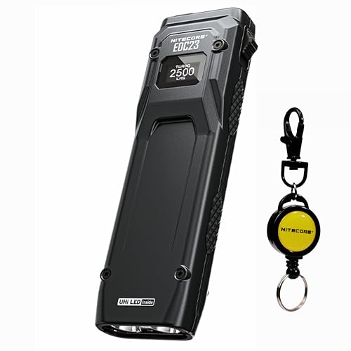 Nitecore EDC23 2500 lumens Lampe torche tactique de poche ultra mince EDC