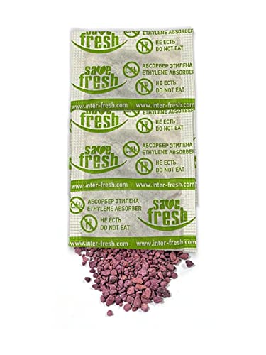 Ethylene Absorber with Tyvek Sachets - Food Freshness Extender Ethylene Absorber Packets for Air Filtration (50, 5g)