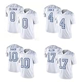 [Viiipcos] ラグビー ユニフォーム バッファロー・ビルズ 競争版 キーン・コールマン0番 ジョシュ・アレン 17番 カリル・シャキル 10番 半袖 トレーニングウェア 大人用 練習着 通気性 速乾性 競技 快適 男女兼用 非公式 (0番,S) [並行輸入品]