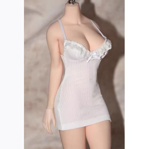 Robe de poupée 1/6 blanche B vêtement fait main pour figurine 30 cm TBLeague