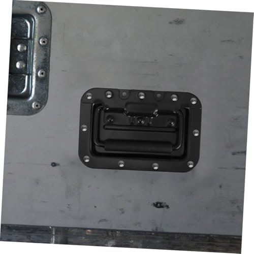 Manijas de resorte negras de hierro con diseño sofisticado para cajas de bricolaje 6