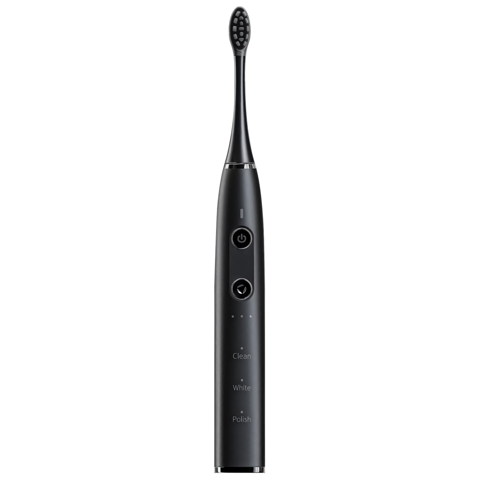 Spazzolino elettrico sonico per adulti, nero elegante, 9 modalità di spazzolatura, batteria ricaricabile, ricarica wireless, design impermeabile, per l'igiene orale quotidiana e l'uso in viaggio