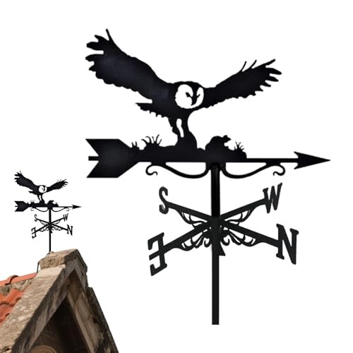 Ornement de girouette – Indicateur de Direction extérieur en Fer pour Jardin | décor de girouette à pieu Robuste | Accent de Spinner de Ferme pour l'affichage de Ferme de Cour de Patio d'allée d'allé