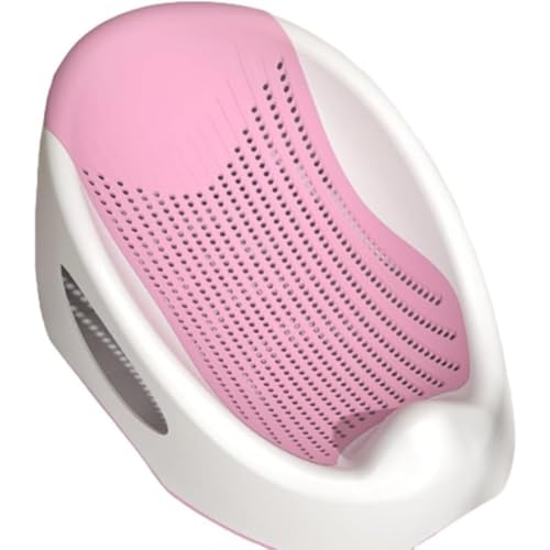 Kwueiit 座ったり横になったりするブラケット付きの子供用入浴テーブル (ピンク)