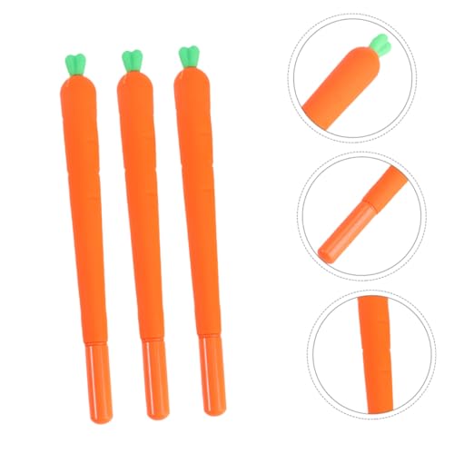 Set 24 bolígrafos gel con tinta aqua forma zanahoria miniatura 7