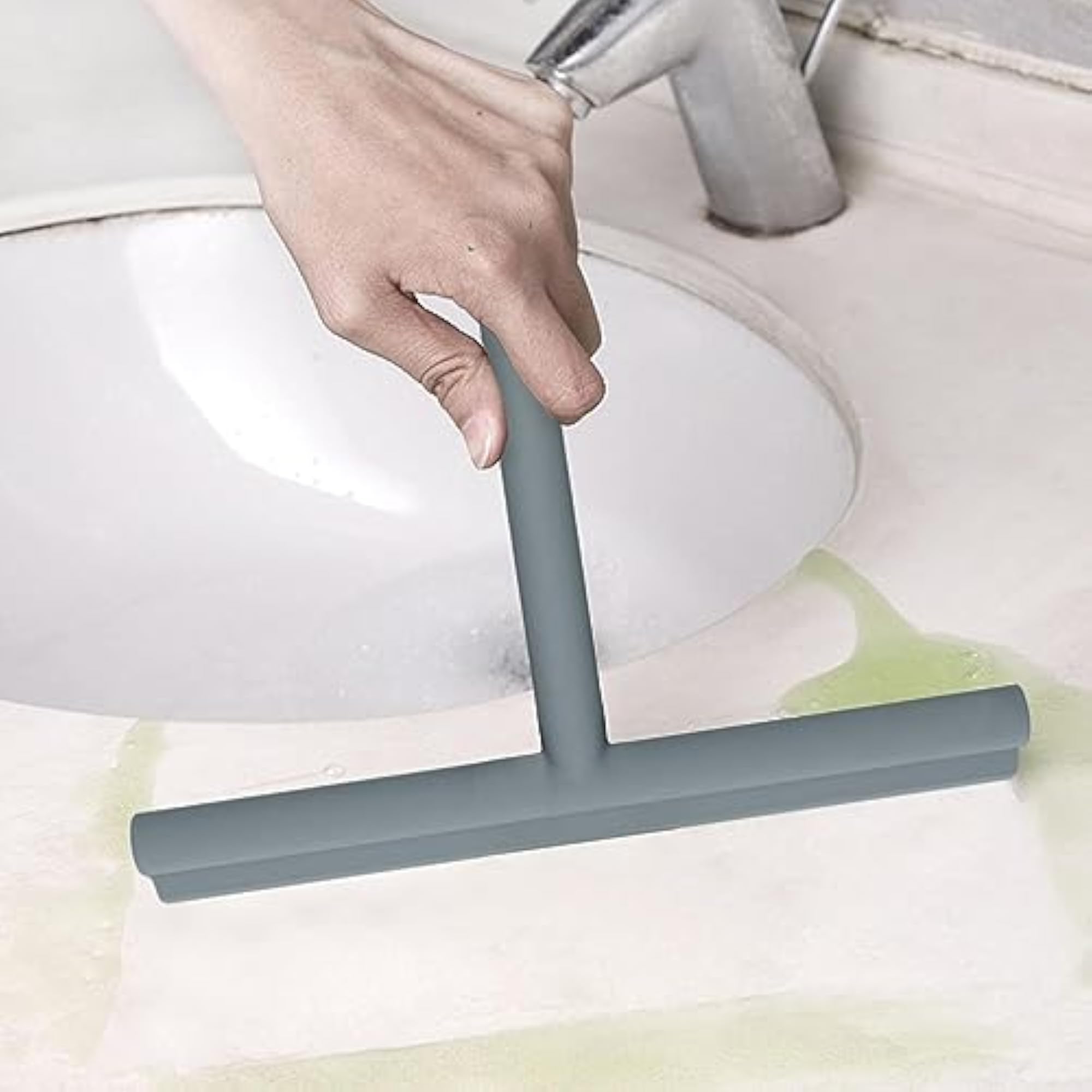 Gray Silicone Window Glass Wiper for Kitchen Cleaning