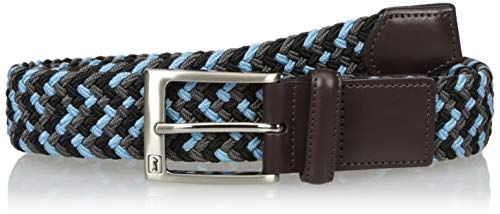 Pga Tour Mens Pga Tour Multicolor Stretch Braid Men's Belt, Blue, Large Us #TOP26
