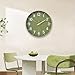 HZDHCLH Wall Clocks Battery Operated,Wall Clock Green Gold,8 inch Wall Clock Silent Non Ticking Modern 3D Numbers for Kitchen Bedroom Living Room Office Classroom Decor