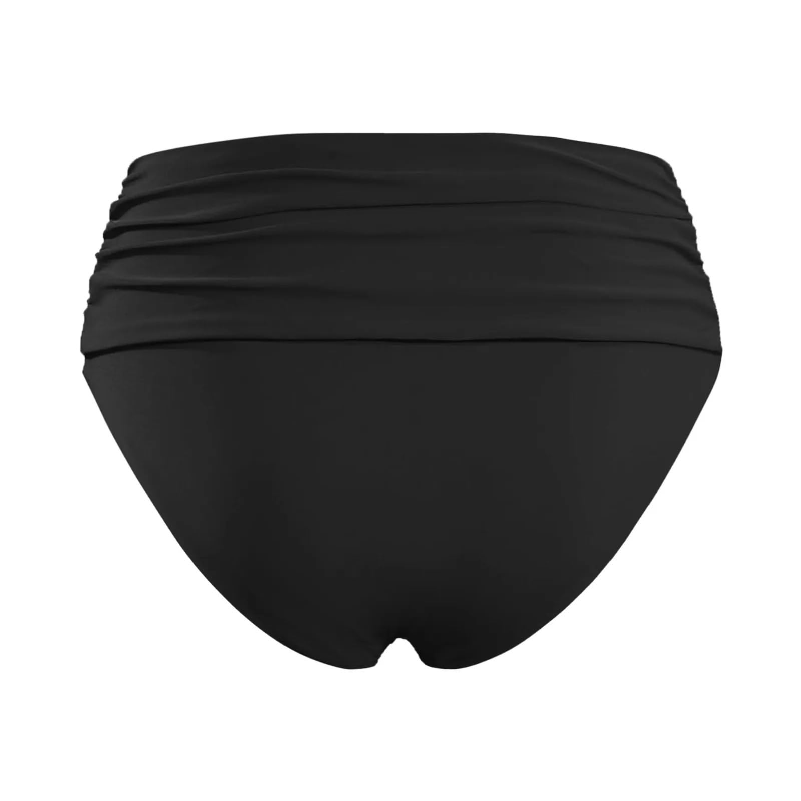 2 Pezzi da Donna Bikini Slip Costume Bagno for L'Estate Tinta Unita a Vita Media Pantaloncini per Spiaggia e Piscina