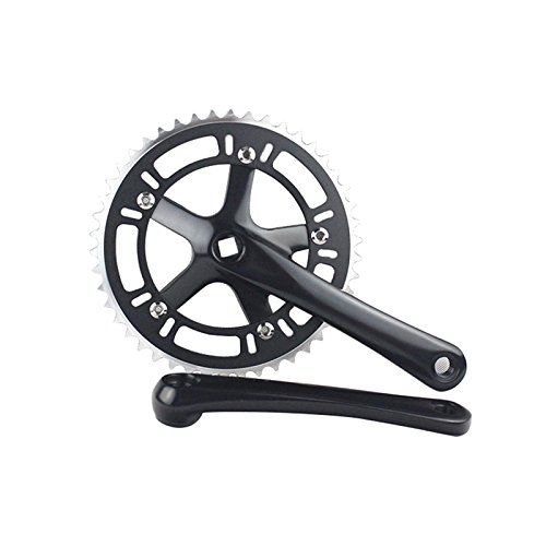 Buy Generic 48T Silver 46T 48T *170mm Single Speed Bike Cranks CNC