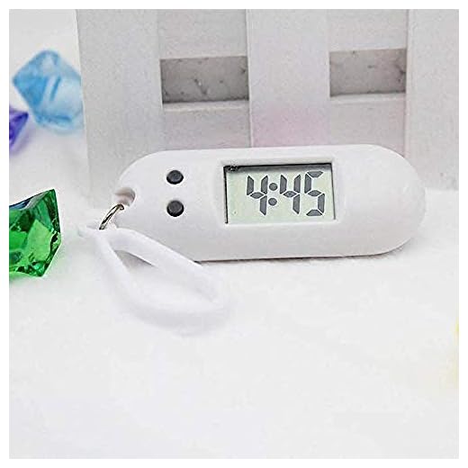 DdA8yonH nyckelring, unisex student nyckelring elektronisk klocka sport timer krok digital utomhus löpning elektronisk klocka examen liten väggklocka A-E
