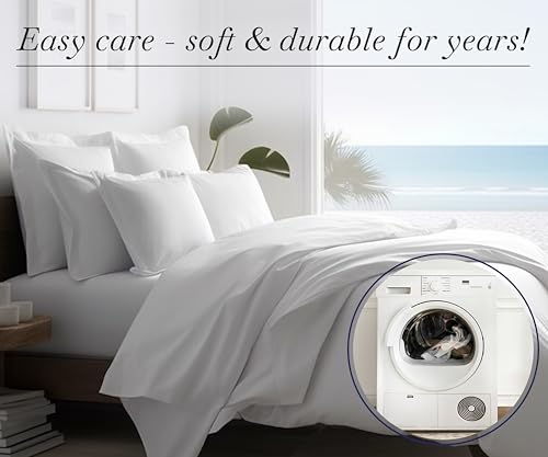 California Design Den Luxury 100% Egyptian Cotton Pillow Cases Queen Size Set Of 2 thumb #5