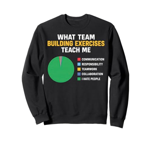 What Team Building Exercises Teach Me Sweatshirt