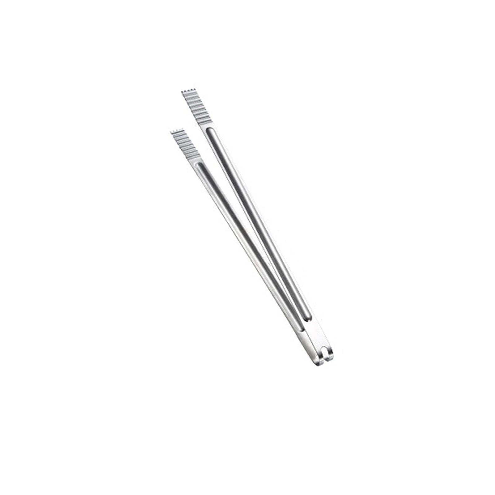 Pinzas de Cocina Pinzas para Alimentos Pinzas para Servir de Acero Inoxidable Pinzas de Cocina Pinzas de Cocina para Barbacoa Utensilios de Cocina (Plata 16 Pulgadas)
