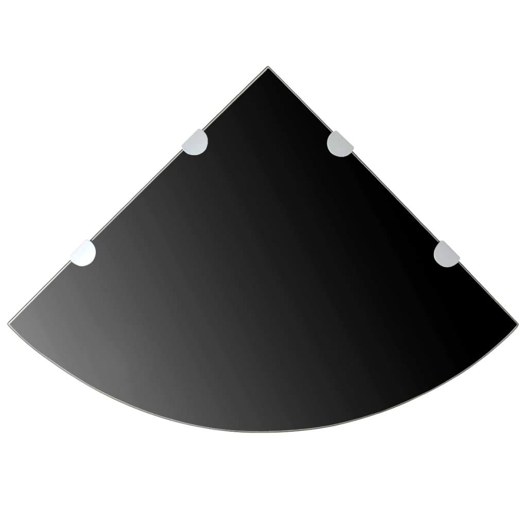 Rangement en verre noir 45 x 45 cm pour optimiser les petits espaces