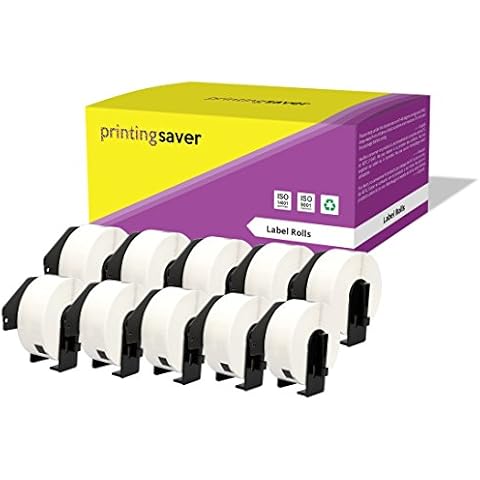 10 Compatible Rolls DK11201 DK-11201 29mm x 90mm Standard Address Labels for P-Touch QL-500 QL-570 QL-700 QL-800 QL-810W QL-820NWB QL-1050 QL-1060N QL-1100 QL-1110NWB (400 Labels per Roll) Cover
