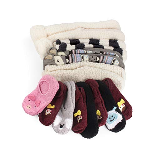 Image of BambooMN Women's Super Soft Warm Cozy Fuzzy Socks Assortments
