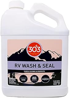 303 RV Wash & Seal - Clean, Streak-Free Finish, pH Neutral with High Foaming Formula, Provides A Deep Gloss Finish on RVs, Campers, Pop-ups, and Motorhomes, 1 Gallon (30240)
