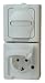 Produktbild Kopp 131402009 Blue Electric Schutzkontakt-Steckdose, 2-Fach mit Deckel