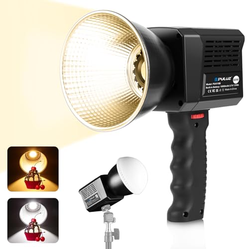 PULUZ BepCg60W COB Be ƖtN^[ F⏕ƖCg2500-6500K / VRfBt[U[/Type-C / őPx4Ԏgp\ / 8ނ̏Ɩ / TICL 96ȏ / CRI 95-98 R