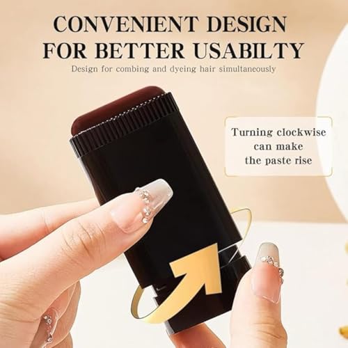 Image of 2 in 1 Hair Color Dye Stick Comb, Safe-And Waterproof and Sweat-Proof Hairs Dyes Comb,Instant and Best Hair Care, for Women & Men, Korean Hair Color Easy Application (Brown Hair Dye) (Black Hair Dye)