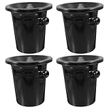 NUSITOU 4 Stück Schwarze Doppelohrige Weinspeier aus Kunststoff mit Auslaufverhinderung für Weinproben in Weinfachgeschäften und Ausstellungen Rund und Verarbeitet