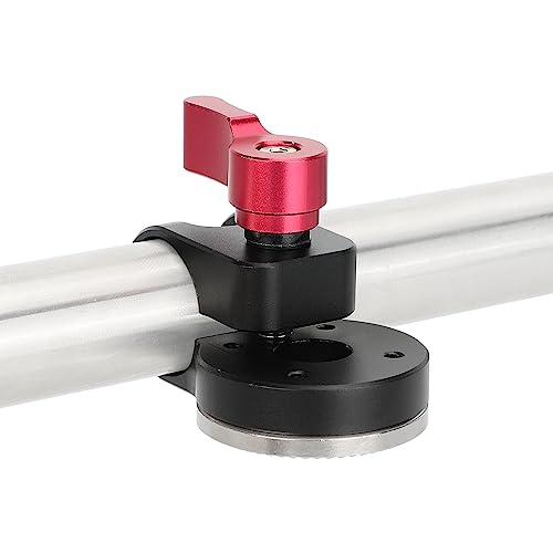 Image of CAMVATE 19mm Rod Clamp with ARRI-Style Rosette (Red Locking Knob) - 3386