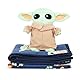 Jay Franco Star Wars Set „The Mandalorian“ Grogu Plüsch-Minikissen Buddy & 130 x 150 cm weiche Decke mit Kissen Set für Kinder, supersoftes Baby Yoda Kuschelset 2-teilig