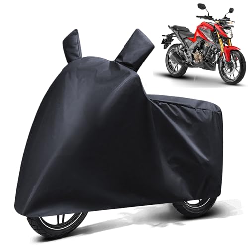 Image of FABTEC Waterproof Bike Body Cover Compatible with Honda Cb 300 F, A3 (Black)
