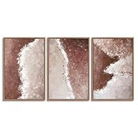 3 Piece Framed Canvas Wall Art Abstract Landscape Canvas Prints Home Artwork Decoration for Living Room,Bedroom - 16