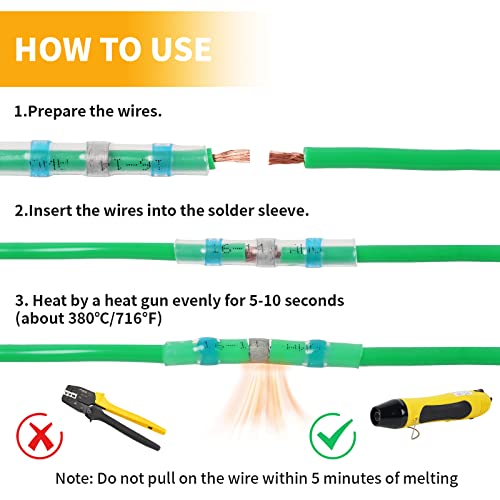 Amliber HS-400-G 400Pcs Solder Seal Wire Connectors thumb #6