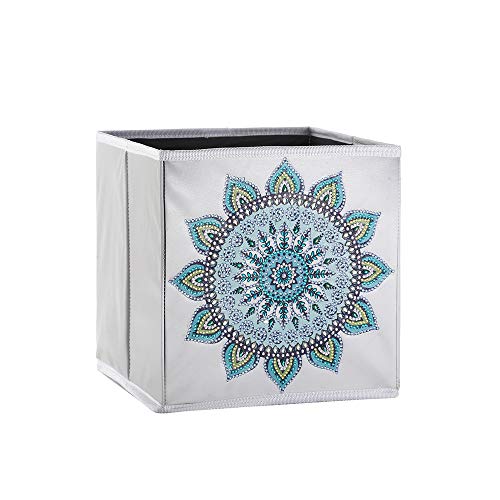 5D DIY Diamond Painting Folding storage box, Mosaic Making Drill Special Shape Diamond Painting Kit for Bags, Embroidery Diamond Arts Craft Home Decor (J)