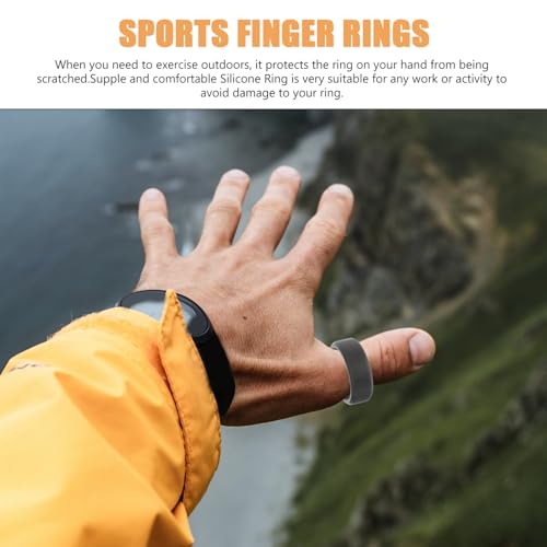 Anillas de silicona fitness Totority 10 piezas para ejercicio miniatura 5