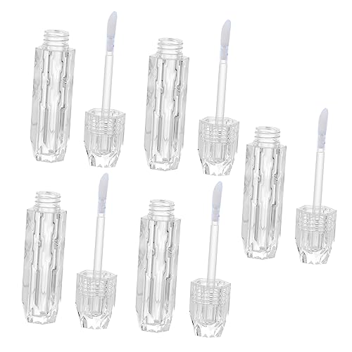 FOMIYES 3 Juegos Tubo Vacío De Brillo De Labios Lápiz Labial Brillo Base De Brillo De Labios Balsamo Labial Botella De Lápiz Labial Envase De Brillo De Labios El Plastico 5 Piezas * 3