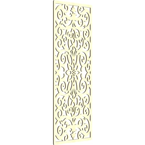 Image of Buel Decorative Pierced Fretwork Wood Wall Panels, 21 3 /8 inchW x 54 3 /8 inchH x 1 /4 inchT, Alder