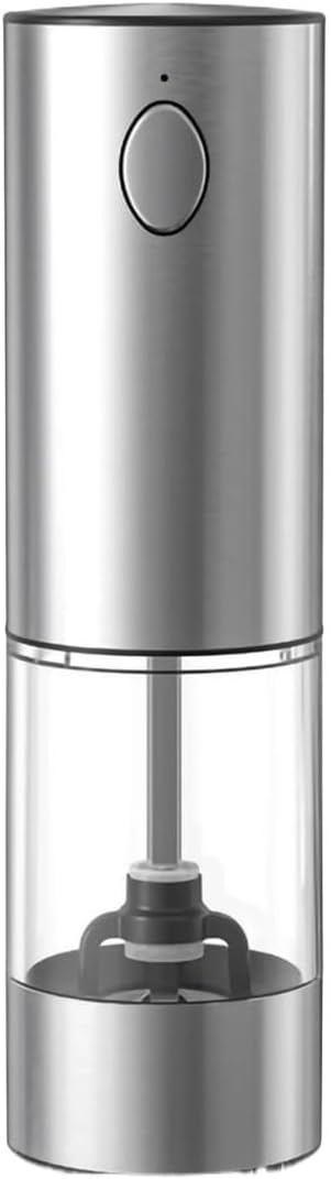 Electric Pepper Grinder Spice Salt Mill Adjustable Coarseness U/s/b Rechargeable Seasoning Bottle Stainless Steel Kitchen Tool(B1)
