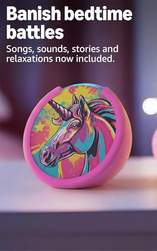 Image of Amazon Echo Pop Kids (newest model), Designed for kids, Designed for Alexa+, parental controls, Includes 6 months of Amazon Kids+, Anthro Pup